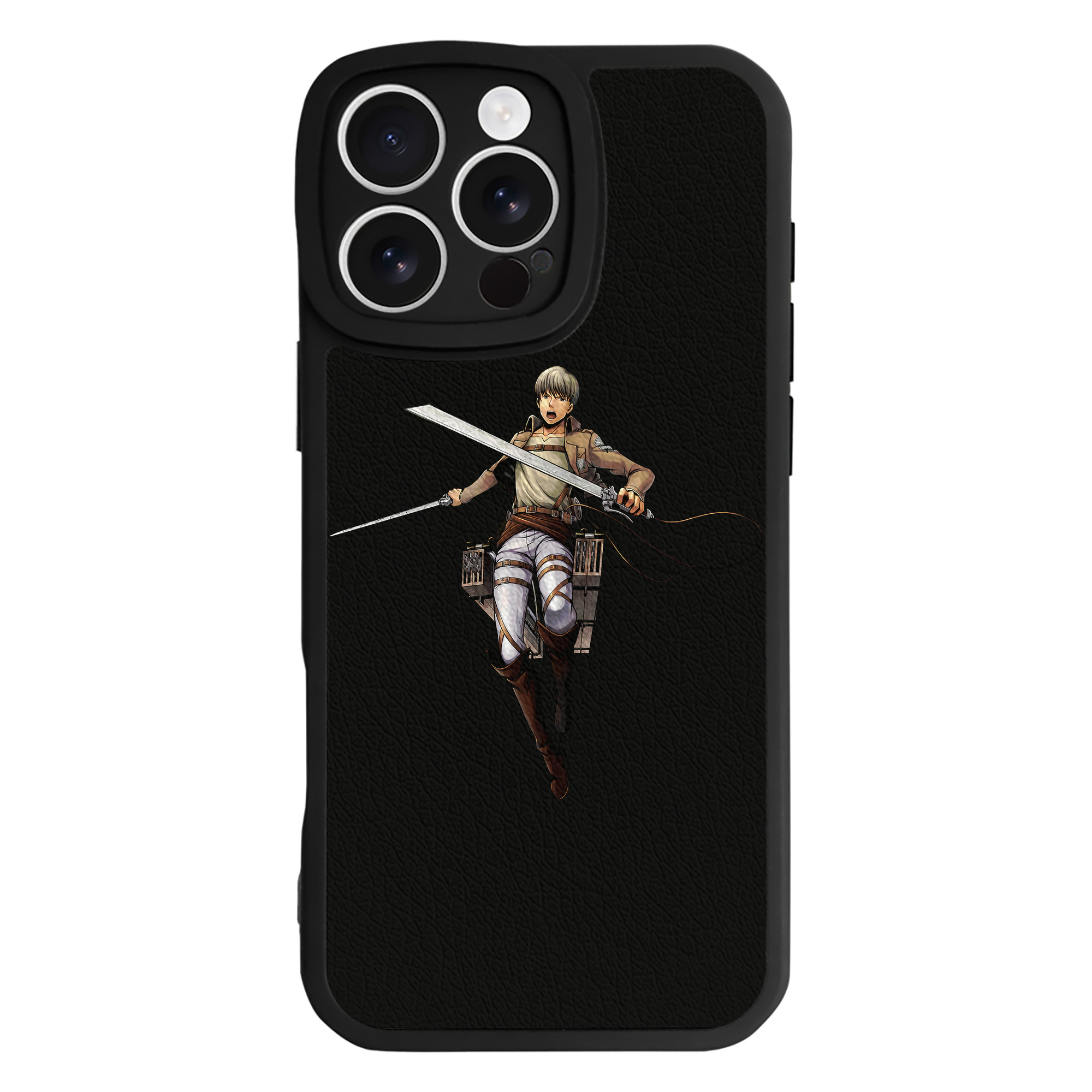 （画像用） 進撃の巨人 Attack on Titan 【iPhone 16シリーズ対応】シリコンスマホケース（レザー調） 材質：シリコン